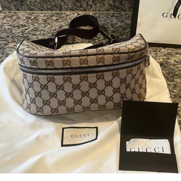Gucci Other - AUTHENTIC GUCCI SHERRY WEB FANNY WAIST BAG
